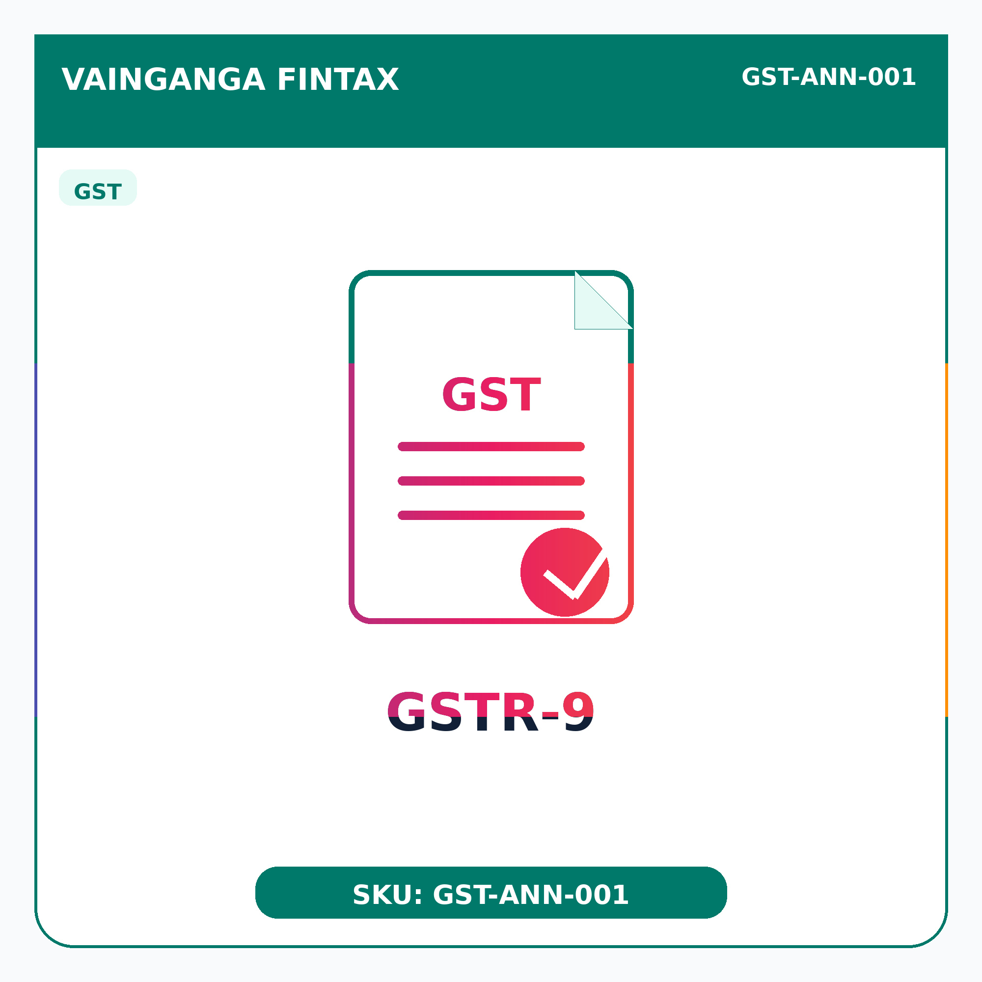 GST Services | Annual Return | GSTR-9