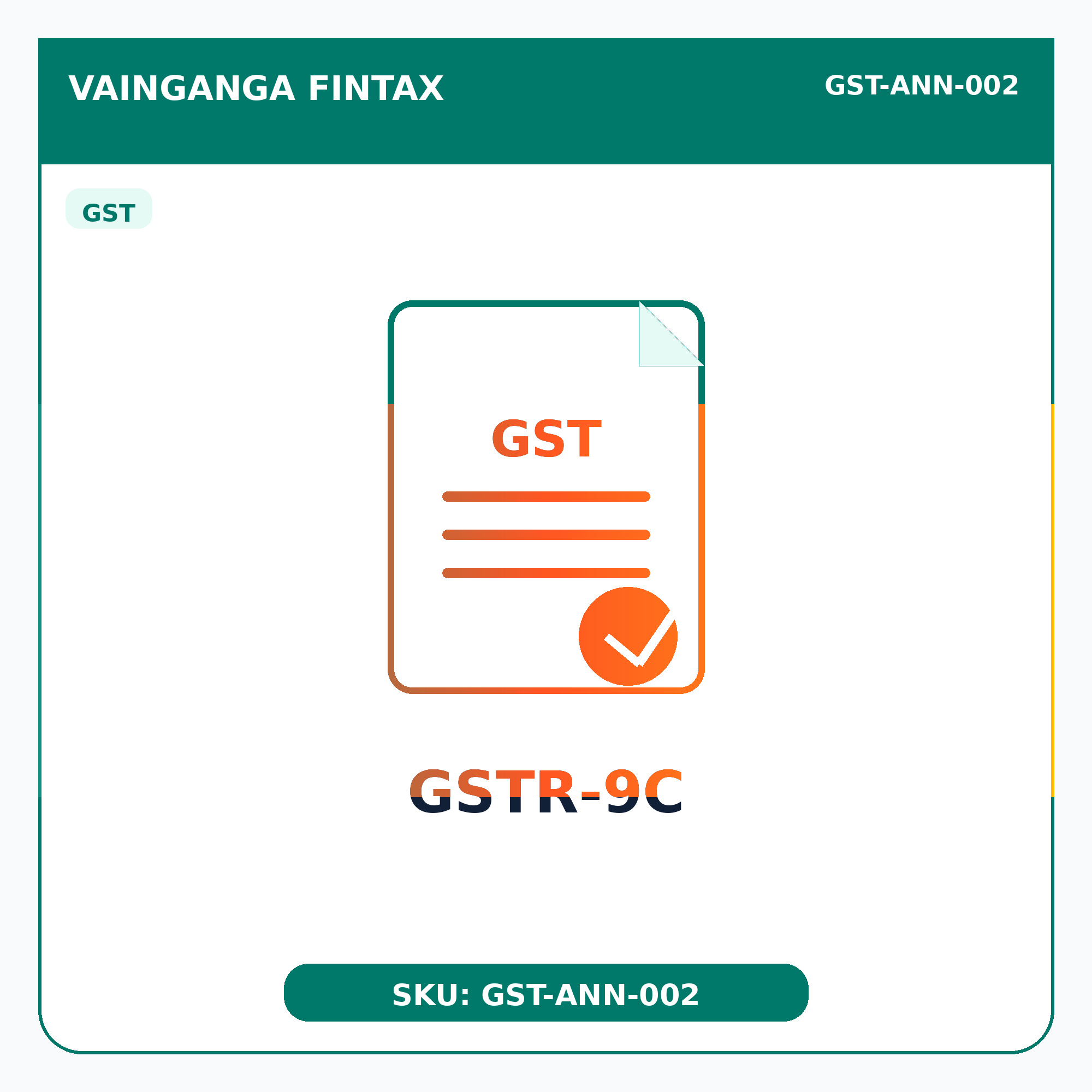 GST Services | Annual Return | GSTR-9C