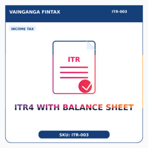 ITR4 with Balance Sheet