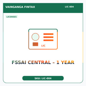 FSSAI Central – 1 Year